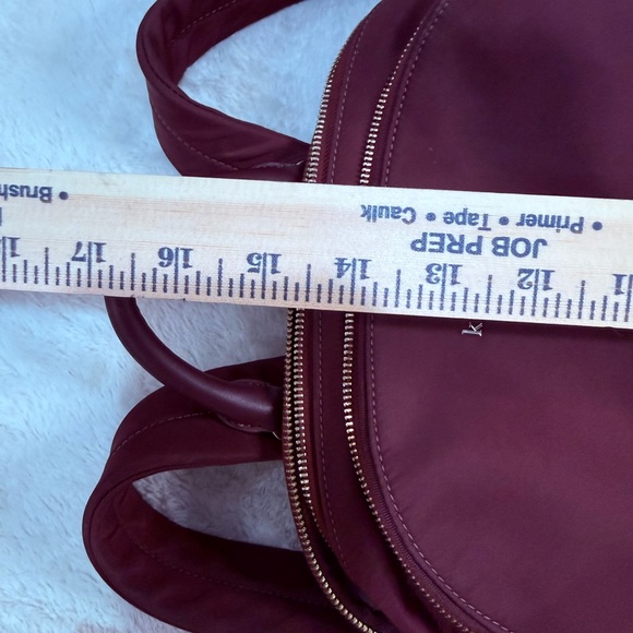 kate spade Burgundy Nylon Backpack with Gold Hardware - Picture 8 of 9